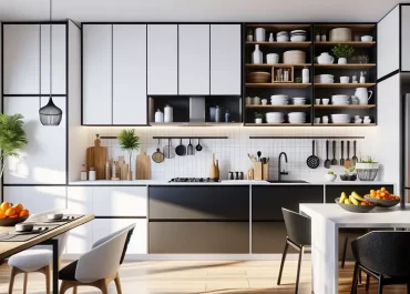 Cozinha clássica: branco, preto e amadeirado: A elegância atemporal que nunca sai de moda